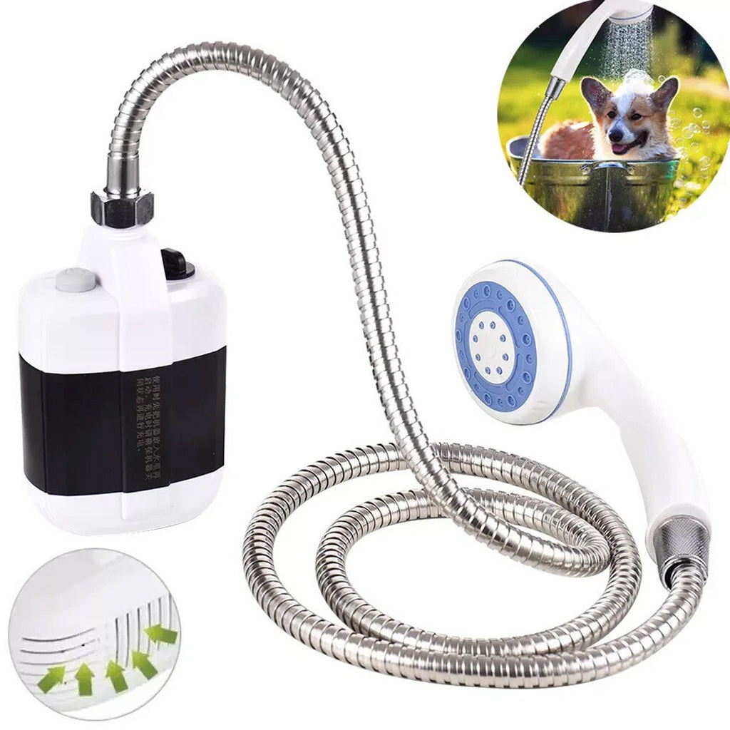 Portable Camping Shower – USB Rechargeable Outdoor Shower for Travel, Garden, Car & Pet Washing