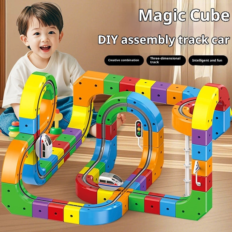 MagicTrack™ Electric Train Building Set – 81PCS Kids Toy (UK Edition)