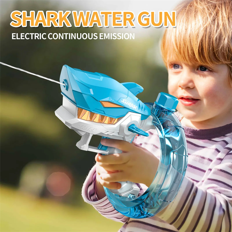 Shark Electric Automatic Water Gun for Kids – Summer Beach Toy