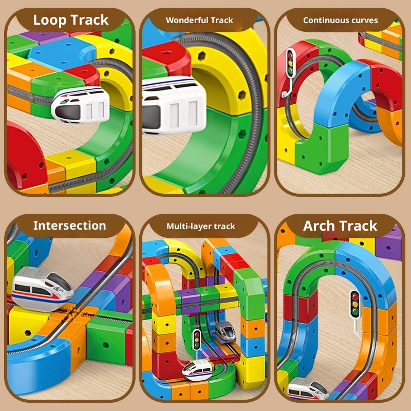 MagicTrack™ Electric Train Building Set – 81PCS Kids Toy (UK Edition)