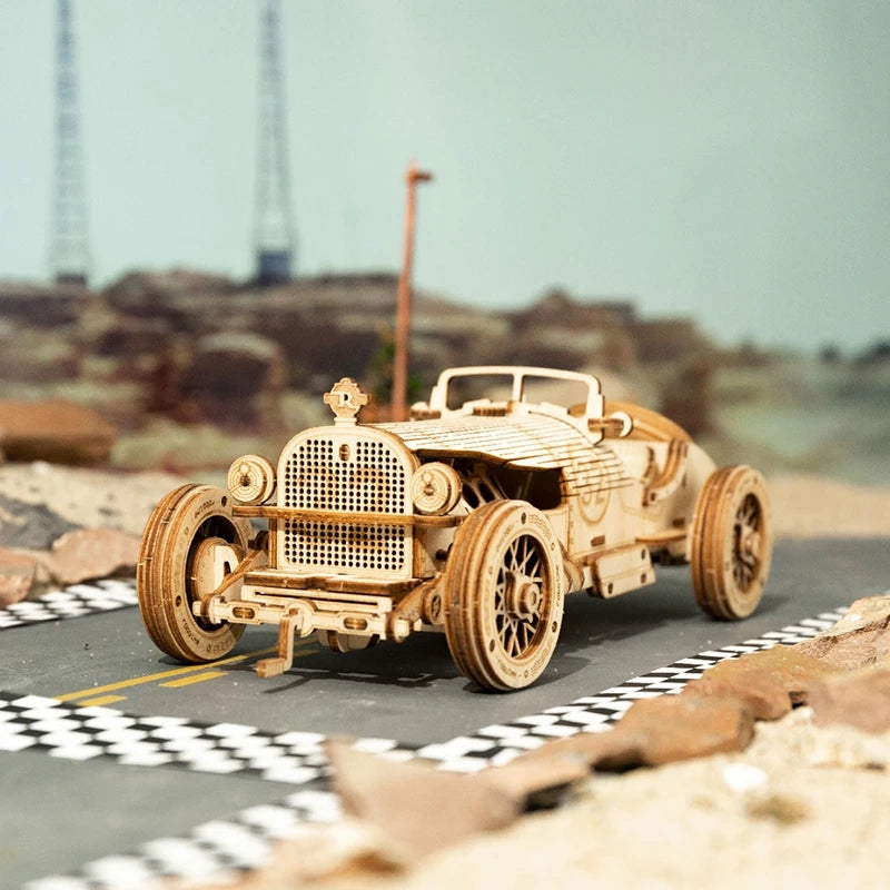 DIY Wooden Car Puzzle Kit – 3D Racing Model | Fun Educational Build Toy for Kids & Adults