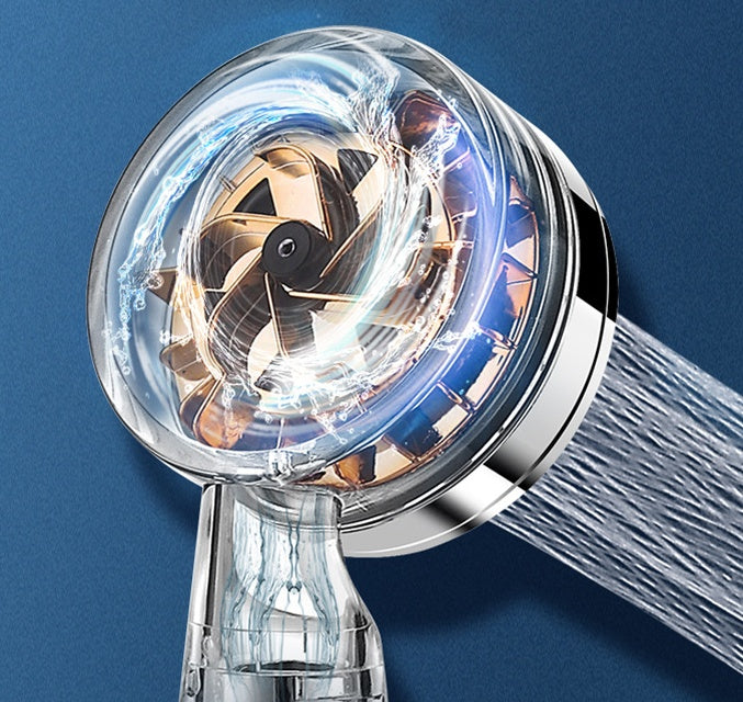 AquaBoost™ Turbo Shower Head – High Pressure Water Saving