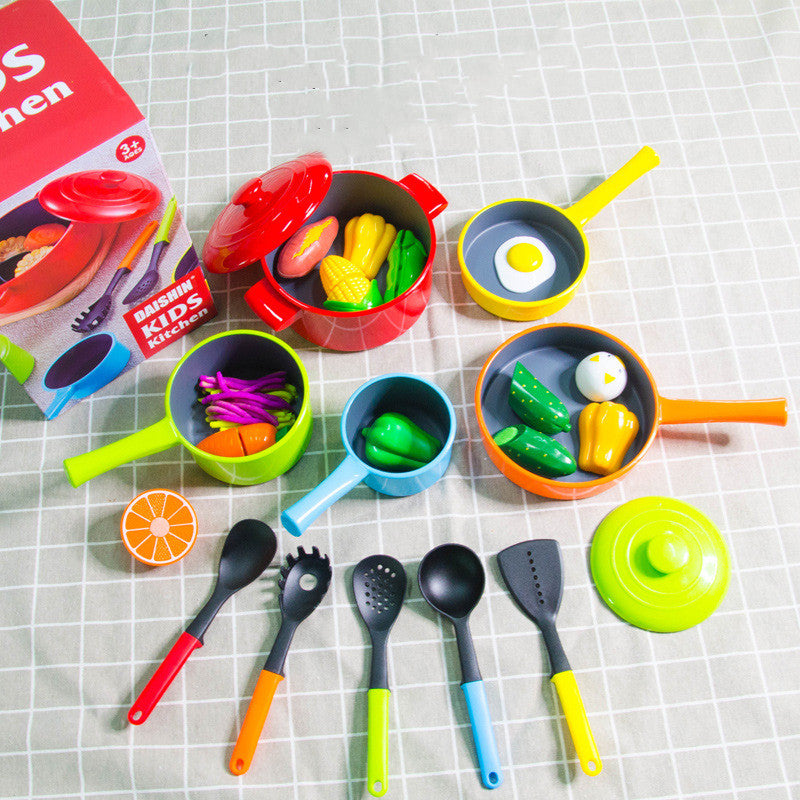 Kids Kitchen Play Set 12PCS – Cooking Toy Set for Boys & Girls