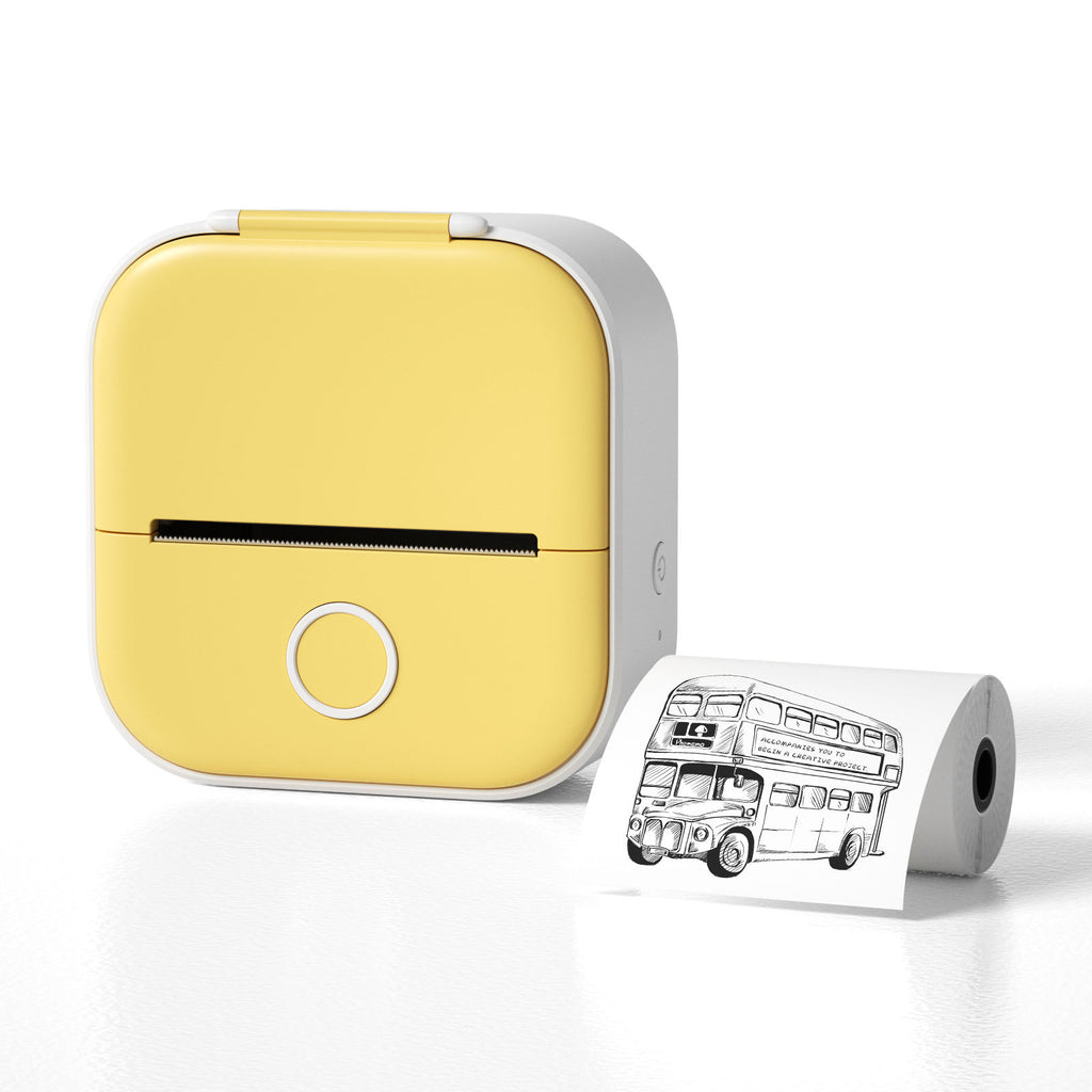 Mini Portable Thermal Printer – Wireless Bluetooth Sticker & Label Printer