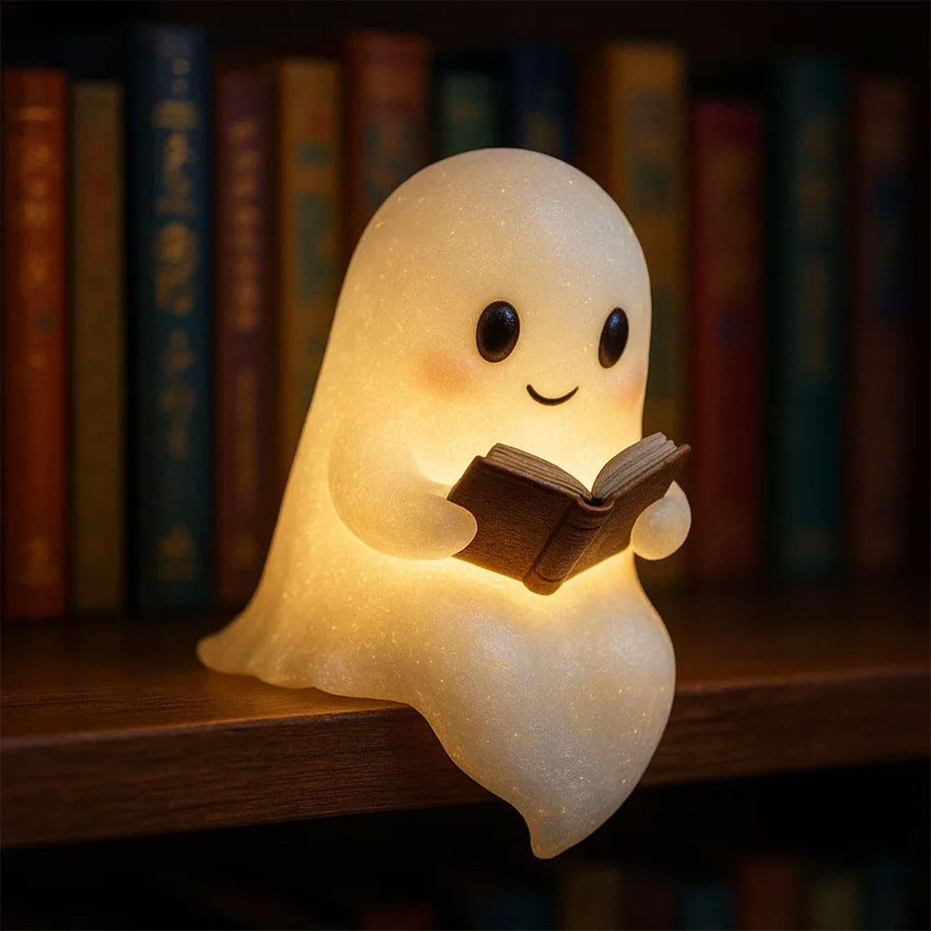 Cute Ghost Night Light – Cozy LED Bedside Lamp for Relaxing Room Vibes