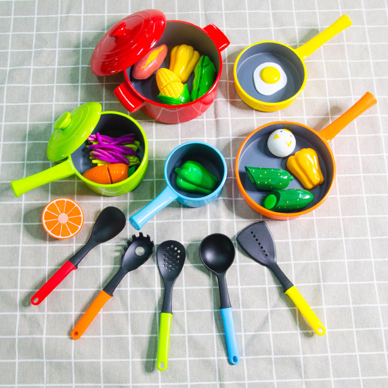 Kids Kitchen Play Set 12PCS – Cooking Toy Set for Boys & Girls