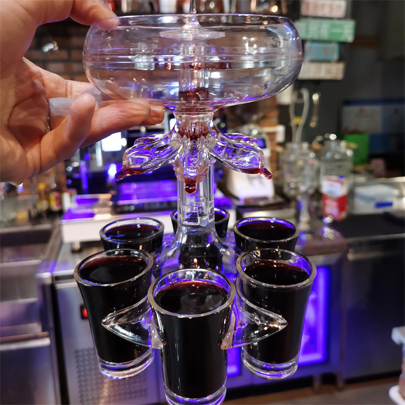 6 Shot Glass Dispenser – Perfect Party Drink Pourer