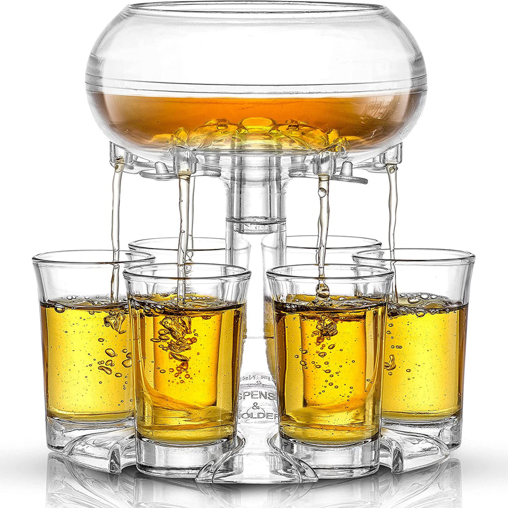 6 Shot Glass Dispenser – Perfect Party Drink Pourer