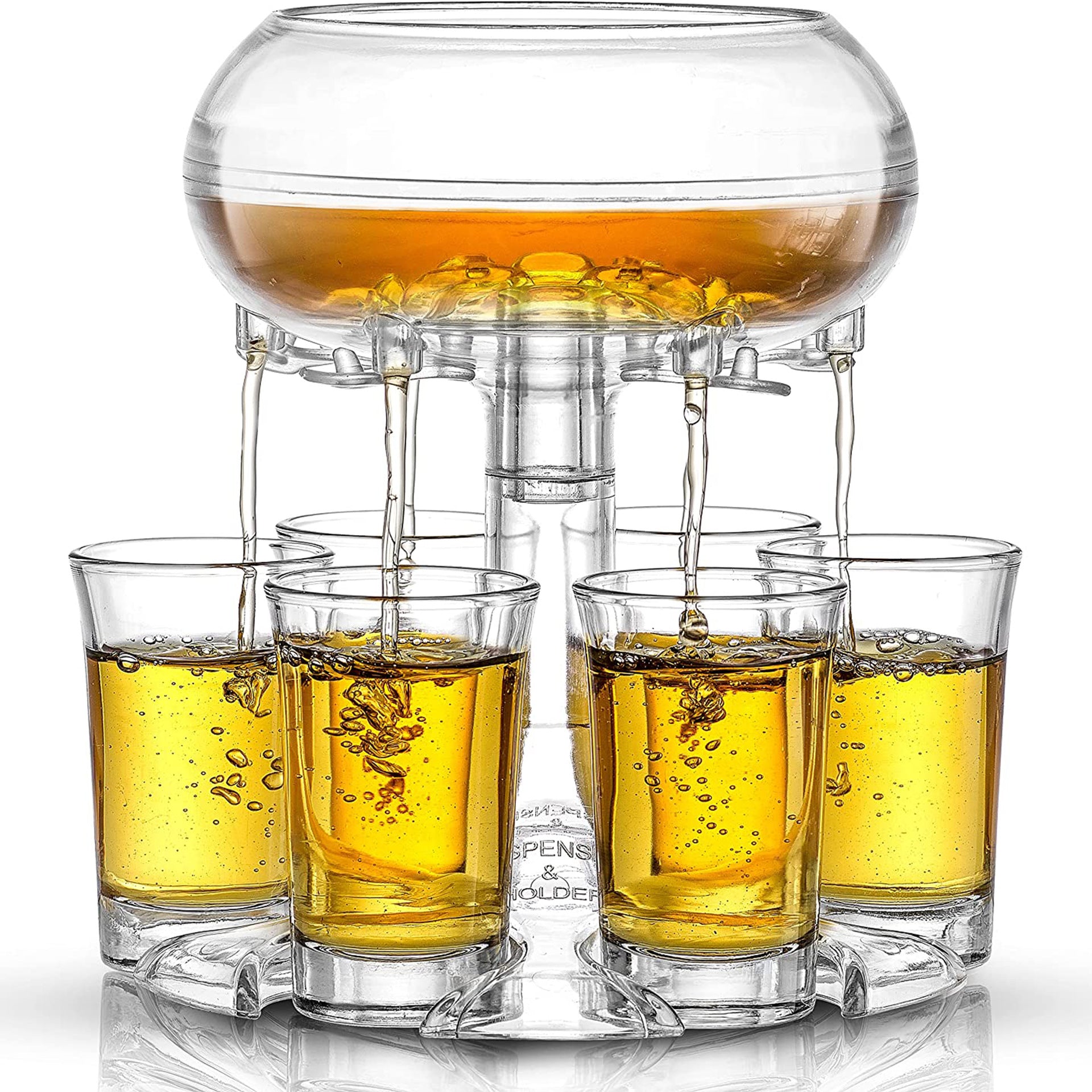 6 Shot Glass Dispenser – Perfect Party Drink Pourer