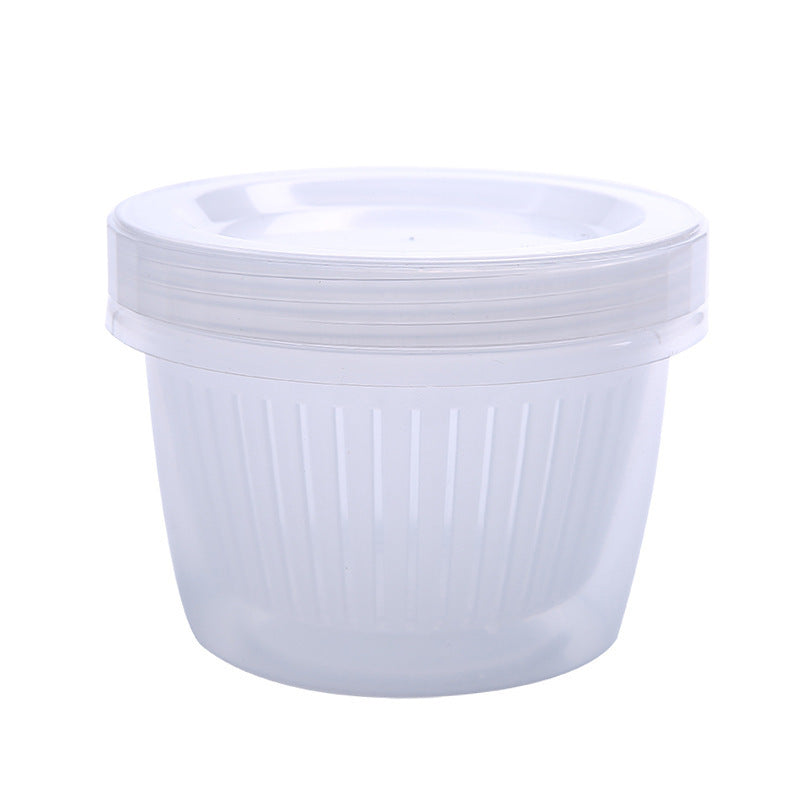Kitchen Drain Storage Box with Strainer & Lid