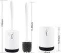 Silicone Toilet Brush with Wall Mount – Hygienic & No-Stick Cleaning