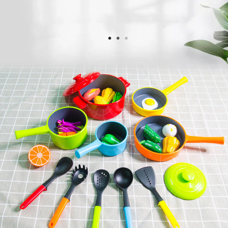 Kids Kitchen Play Set 12PCS – Cooking Toy Set for Boys & Girls