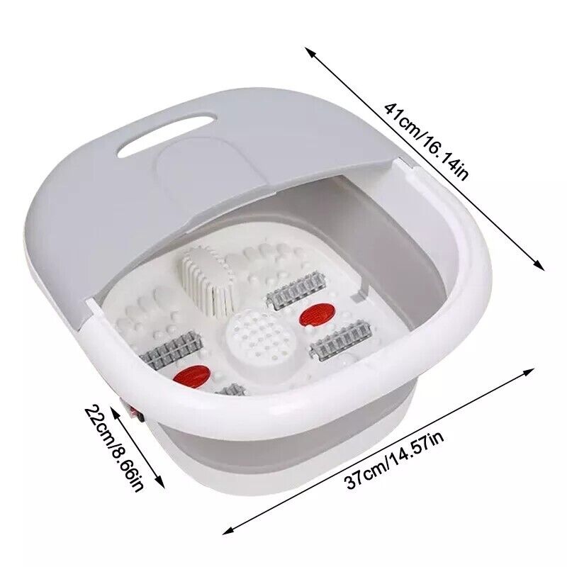 Electric Foot Spa Massager with Heat & Bubbles – Relaxing Home Pedicure & Pain Relief Bath