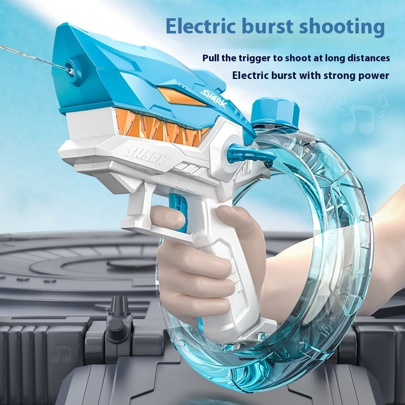 Shark Electric Automatic Water Gun for Kids – Summer Beach Toy