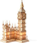 Rolife Big Ben 3D Wooden Puzzle – DIY London Architecture Model Kit (220 Pieces) Creative Gift & Home Decor