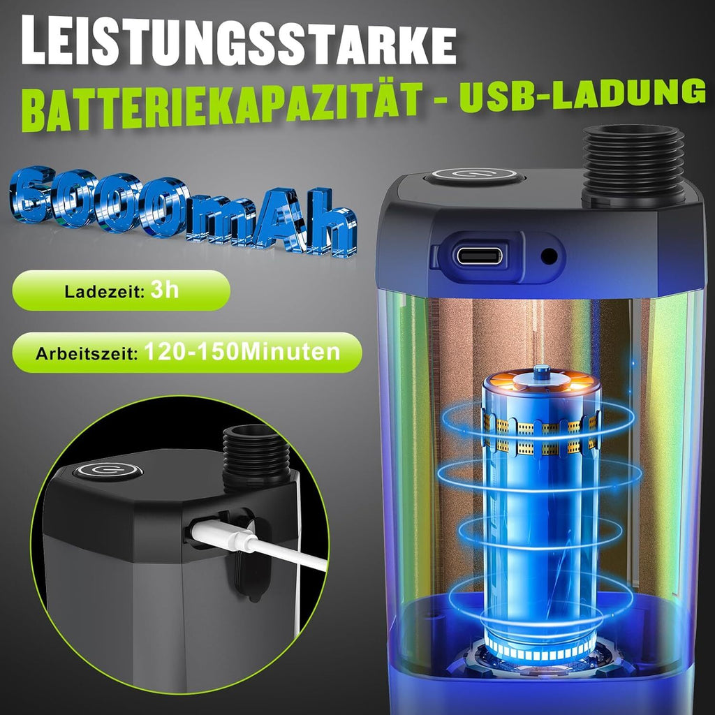Portable Rechargeable Shower Pump – Outdoor Camping, Car Wash & Pet Cleaning Shower Kit (USB Powered)