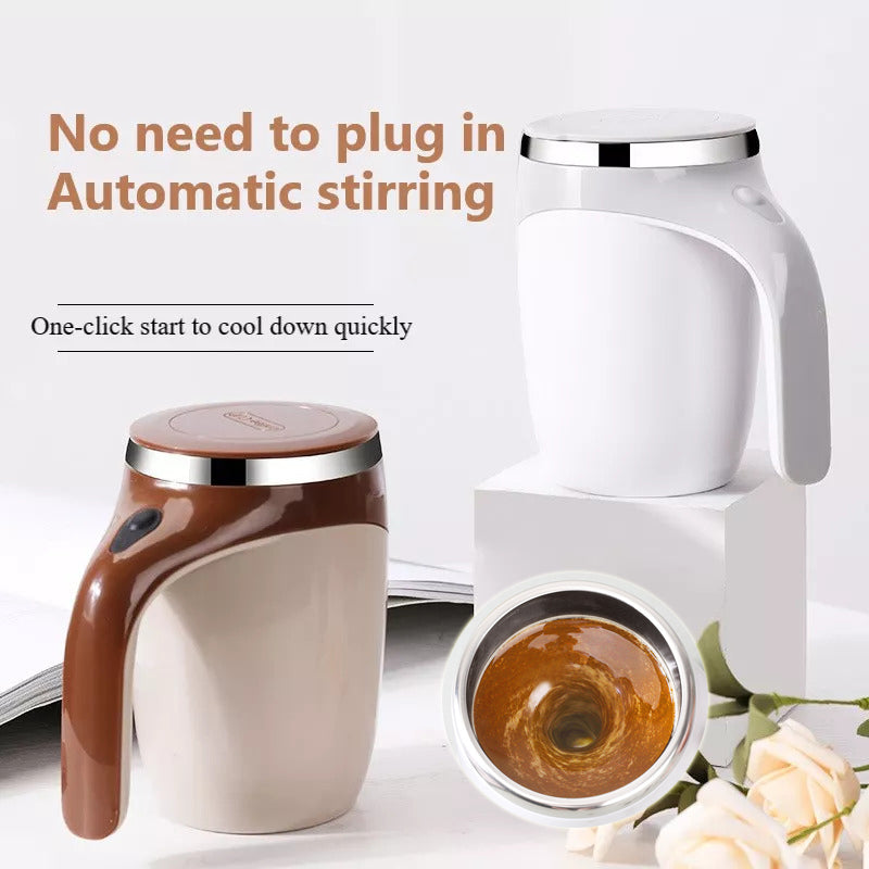 Self-Stirring Coffee Mug – Automatic Mixing Cup
