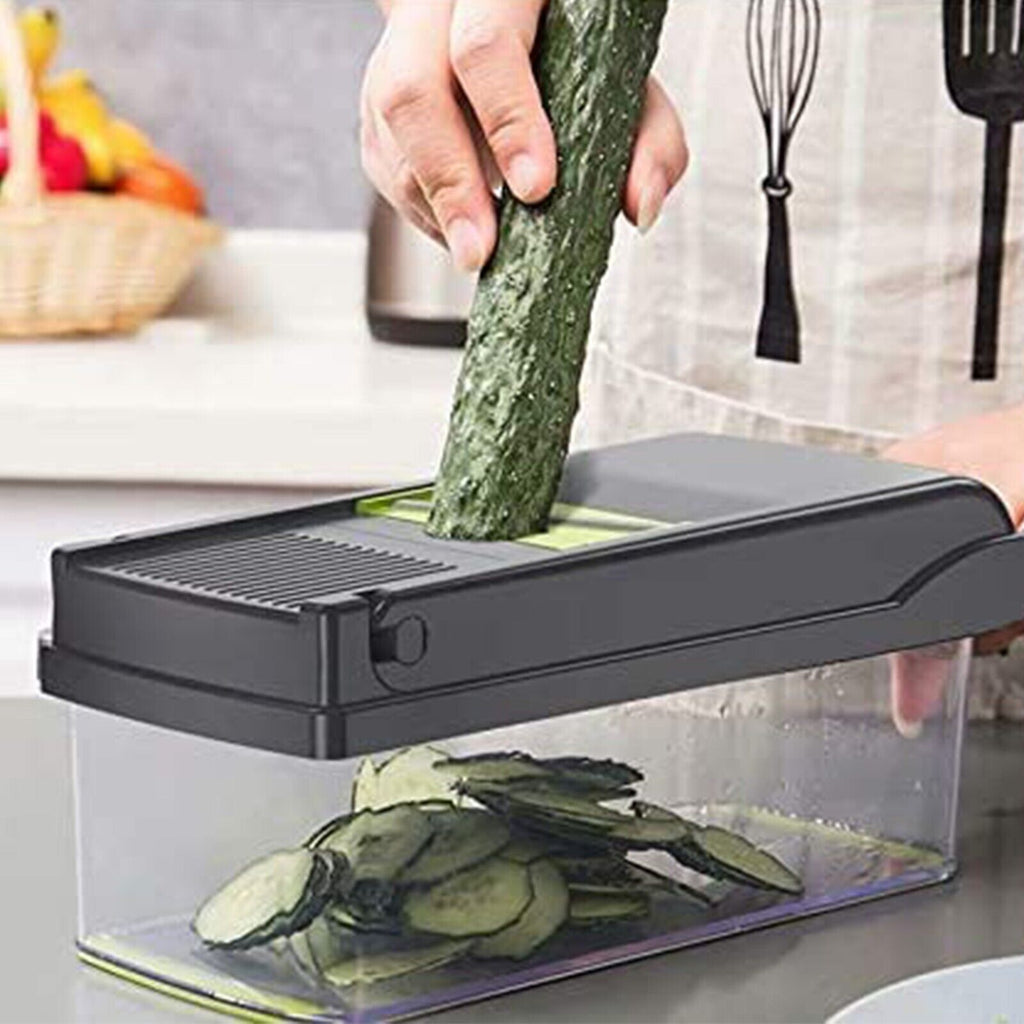 16-in-1 Vegetable Chopper – Multi Blade Food Cutter & Salad Slicer Kitchen Tool