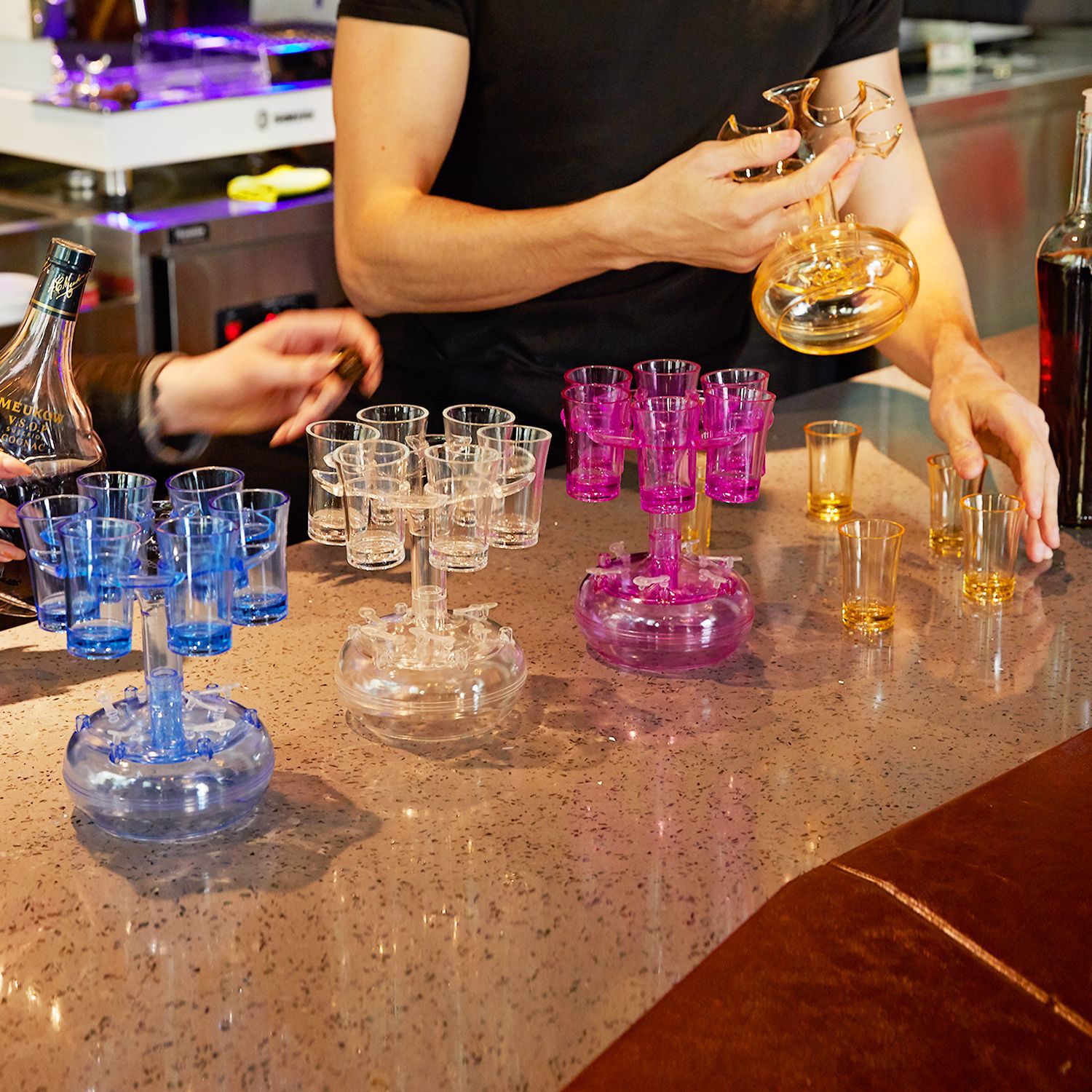 6 Shot Glass Dispenser – Perfect Party Drink Pourer